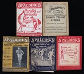 1898-1926 Spaldings Marathon Running Gymnastics and Athletic Paperback Almanacs (Lot of 5)