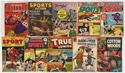 1944-1972 All American Football Magazine Sports Fiction DC Strange Sports Comic Books and More (Lot of 10)