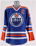 1979-88 Wayne Gretzky Edminton Oilers Autographed Replica CCM Jersey with Captains "C" (PSA/DNA) (120)