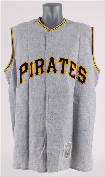 1956-1972 Bill Mazeroski Pittsburgh Pirates Autographed Replica Mitchell and Ness Sleeveless Jersey (JSA) (413)