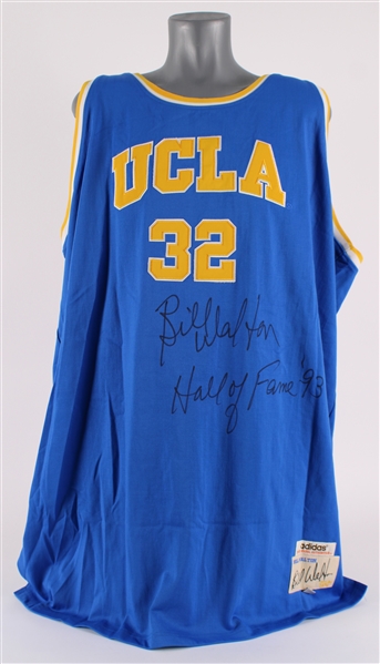 1974 Bill Walton (d.2024) UCLA Autographed Adidas Replica Jersey (Jacobson) (320)