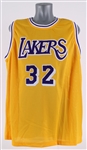 1979-91, 96 Ervin "Magic" Johnson Autographed Replica Jersey (PSA) (318)