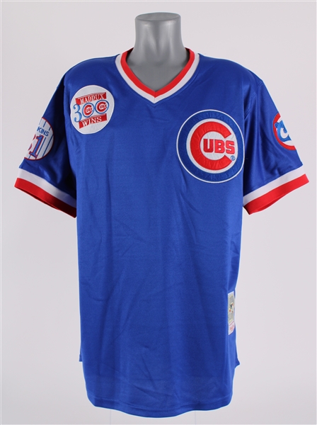 1986-92 Greg Maddux Chicago Cubs Autographed Mitchell and Ness 300 Wins Cooperstown Jersey (PSA) (411)