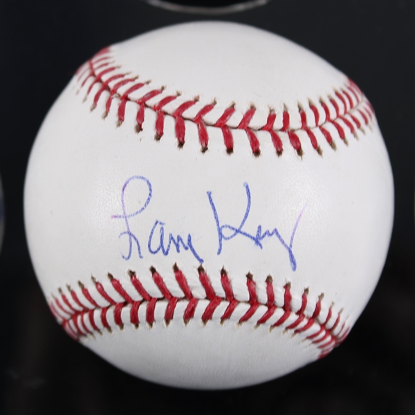 2008 Larry King Television Host Signed OML Selig Baseball (JSA) **346**