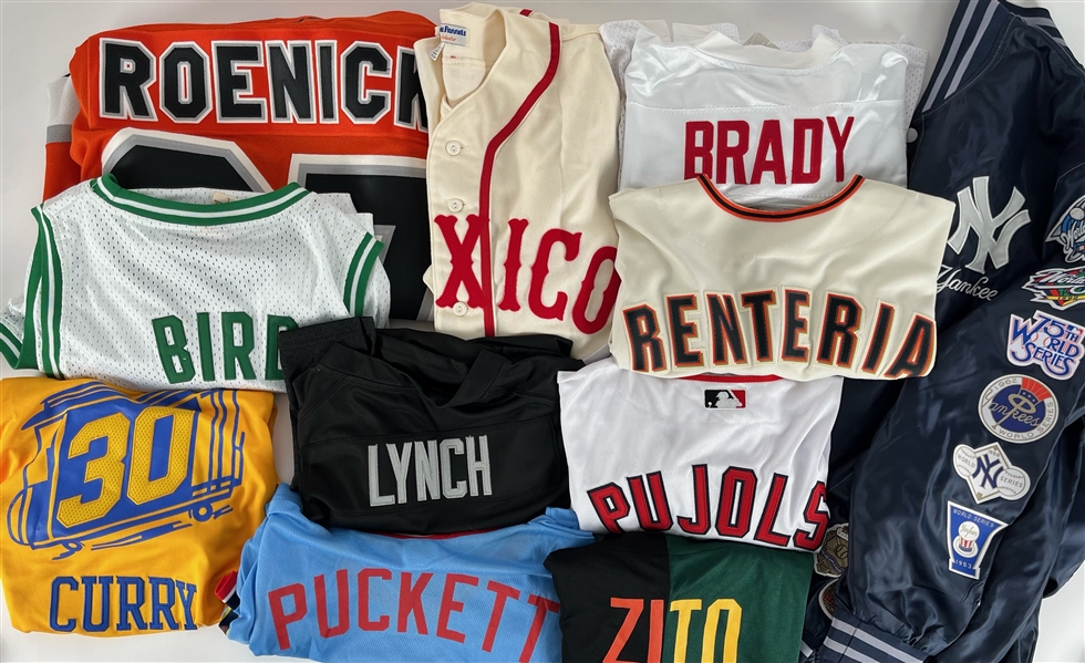 2000s Store Model Jerseys Including Steph Curry, Albert Pujols & more (Lot of 28)