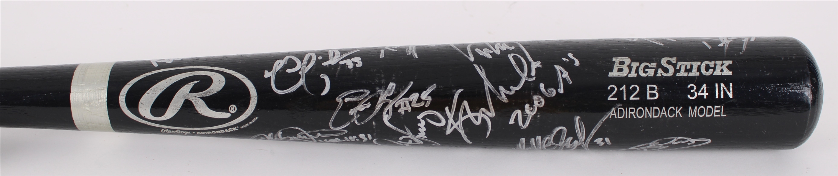 2006 Oakland Athletics Team Signed Rawlings Adirondack Bat w/ 25+ Signatures (JSA) **381**