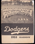 1955 Brooklyn Dodgers Multi Signed Team Yearbook w/ 25 Signatures Including Jackie Robinson, Roy Campanella, Sandy Koufax & more (JSA)