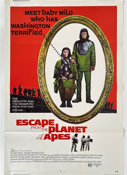 1971 Escape from the Planet of the Apes LE 71/164 27x41 Poster 