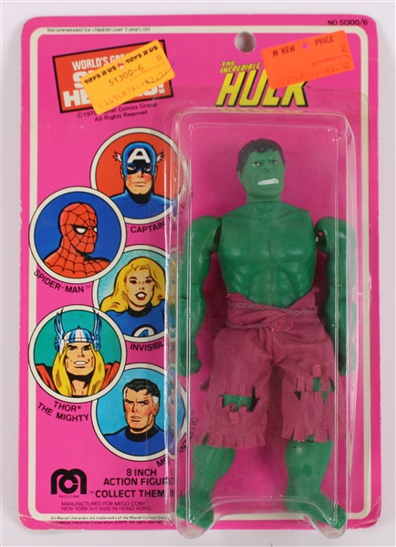 1979 US Edition The Incredible Hulk 8" Mego Action Figure MOC Marvelmania