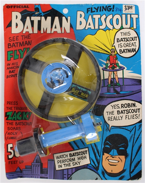 1966 Batman Official 5" Flying Bat Scout w/ Original Packaging 