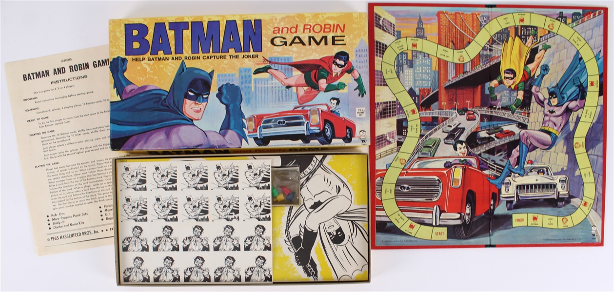 1965 The Batman & Robin Game by Hasbro 9x17 