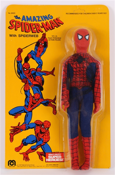 1977 Extremely High Grade The Amazing Spider-Man Marvelmania 12.5" Mego Poseable Figure (MOC) 