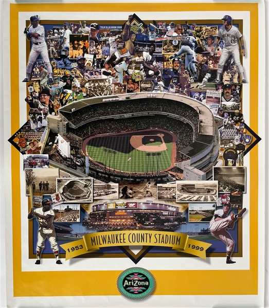 1953-1999 Milwaukee County Stadium & Greatest Moments 22x30 Posters (Lot of 900+)