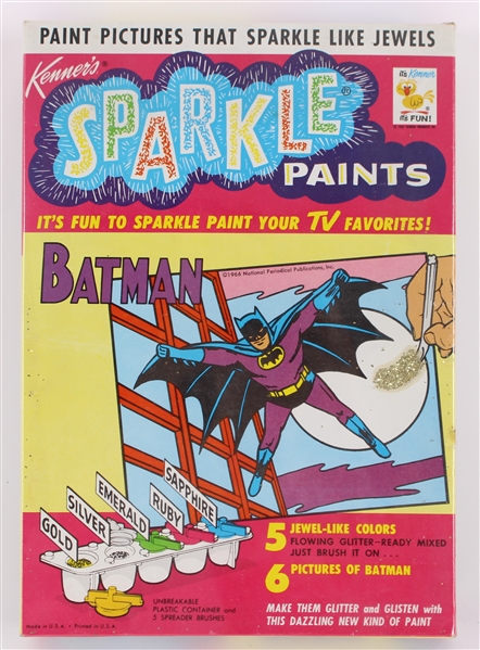 1966 Batman MIB Kenners Sparkle Paints Set No. 152B (Old Store Stock)