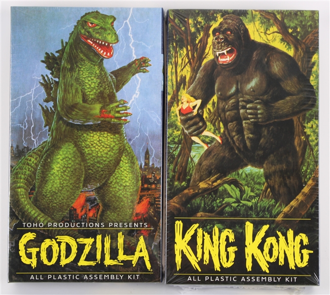 2000 King Kong & Godzilla MIB Model Kits by Aurora - Lot of 2