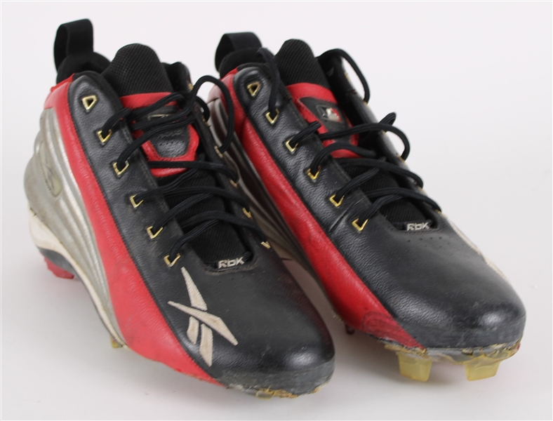 2005 David Ortiz Boston Red Sox ALDS Game Worn Reebok Cleats (MEARS LOA)