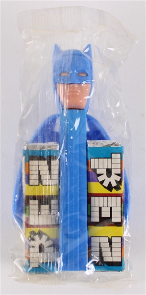 1966 Batman with Cape PEZ Dispenser Sealed with Two Candy Packs (Old Store Stock)