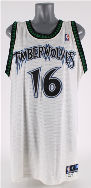 2005-06 Troy Hudson Minnesota Timberwolves Game Worn Home Jersey (MEARS LOA)