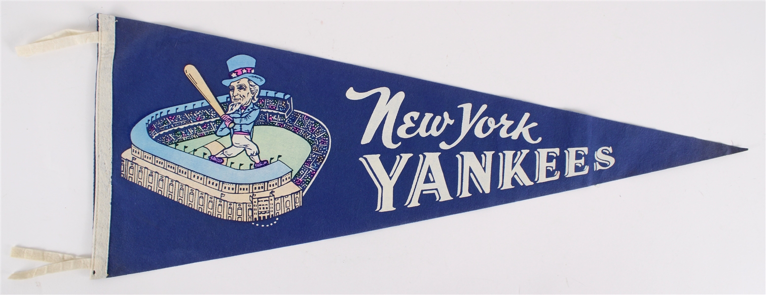 1950s New York Yankees Full Size 29.5" Pennant