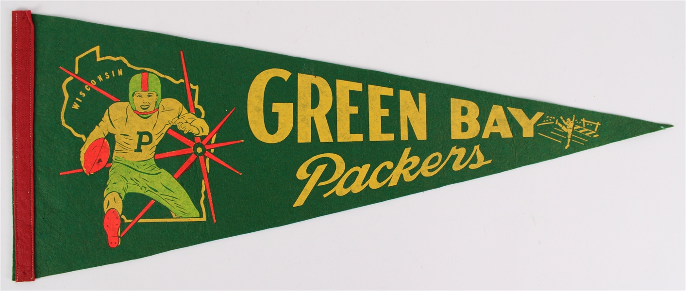 1940s Green Bay Packers Full Size Pennant