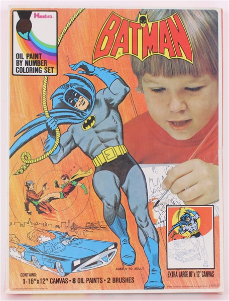 1973 Batman 12x16 Hasbro Oil Paint by Numbers Set (MIB)