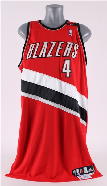 2008-09 Jerryd Bayless Portland Trail Blazers Game Worn Road Jersey (MEARS LOA/MeiGray)