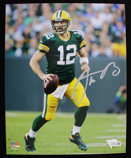 2005-2022 Aaron Rodgers Green Bay Packers Signed 8x10 Photo (Fanatics)