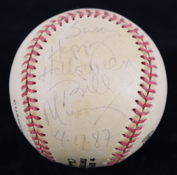 1987 Bill Murray Hollywood Actor Signed ONL White Baseball *JSA*