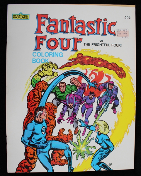 1983 Marvel Books Fantastic Four vs The Frightful Four Coloring Book