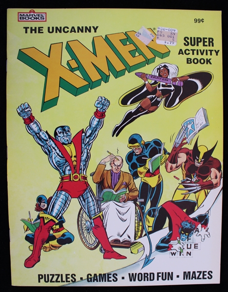 1983 Marvel Books The Uncanny X-Men Super Activity Book 