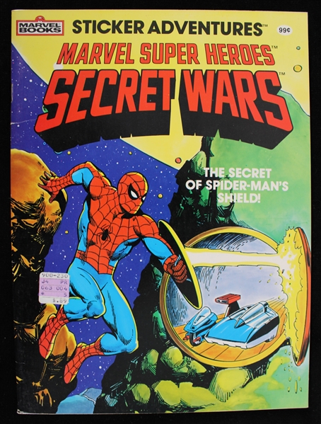 1984 Marvel Books Marvel Super Heroes Secret Wars Sticker Book