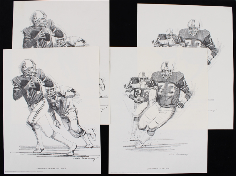 1981 Nick Galloway 11x14 Prints Featuring Steven Grogan, John Hannah & more (Lot of 12) 