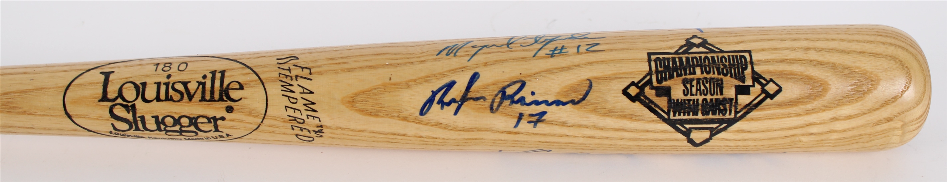 1995-97 Hall of Fame & Stars Multi Signed Louisville Slugger Bat w/ Vladimir Guerrero, Miguel Tejada, Ben Grieve & Ruben Rivera (JSA)