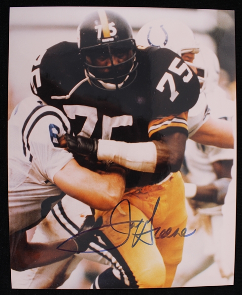 1969-1981 Joe Greene Pittsburgh Steelers Signed 8x10 Photo (JSA)