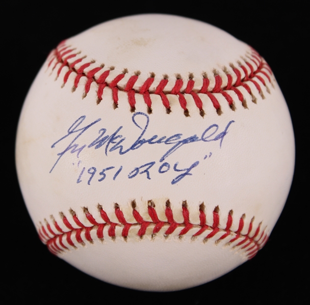 1995-99 Gil McDougald New York Yankees Signed OAL Budig Baseball **348**