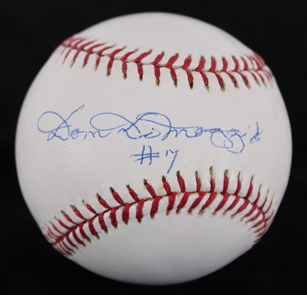 2000s Dom DiMaggio Boston Red Sox Signed OML Selig Baseball **PSA/DNA / 363**