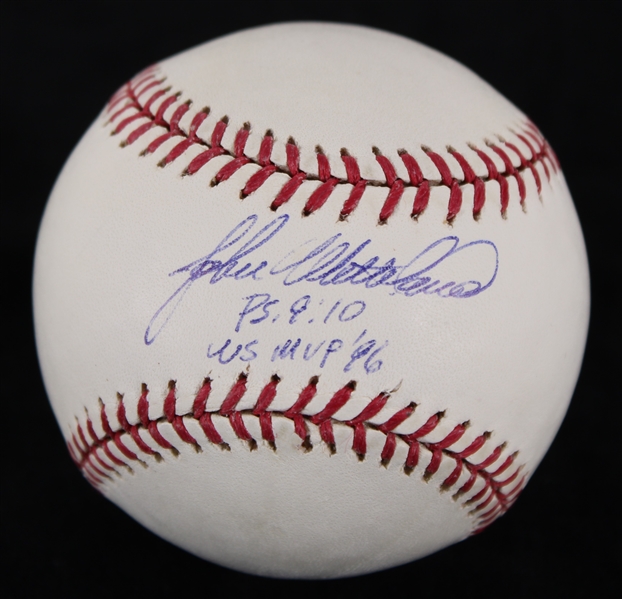 2000s John Wetteland New York Yankees Signed OML Selig Baseball (JSA) **207**