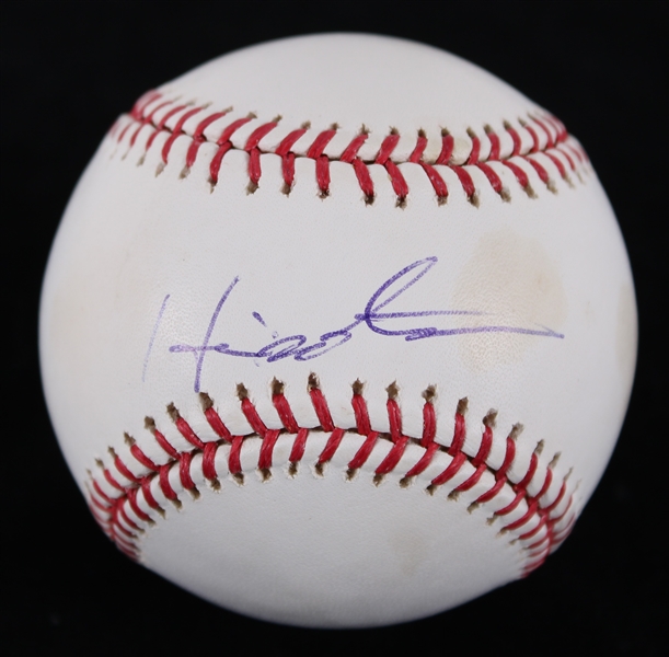 2008 Hideki Matsui New York Yankees Signed OML Selig Yankee Stadium 1923-2008 Baseball **JSA / 209**