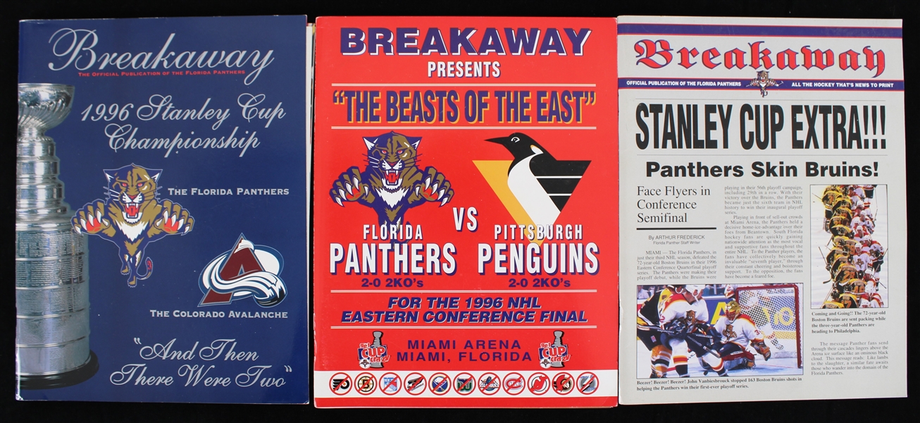 1996 Stanley Cup Breakaway Publications (Lot of 3)  