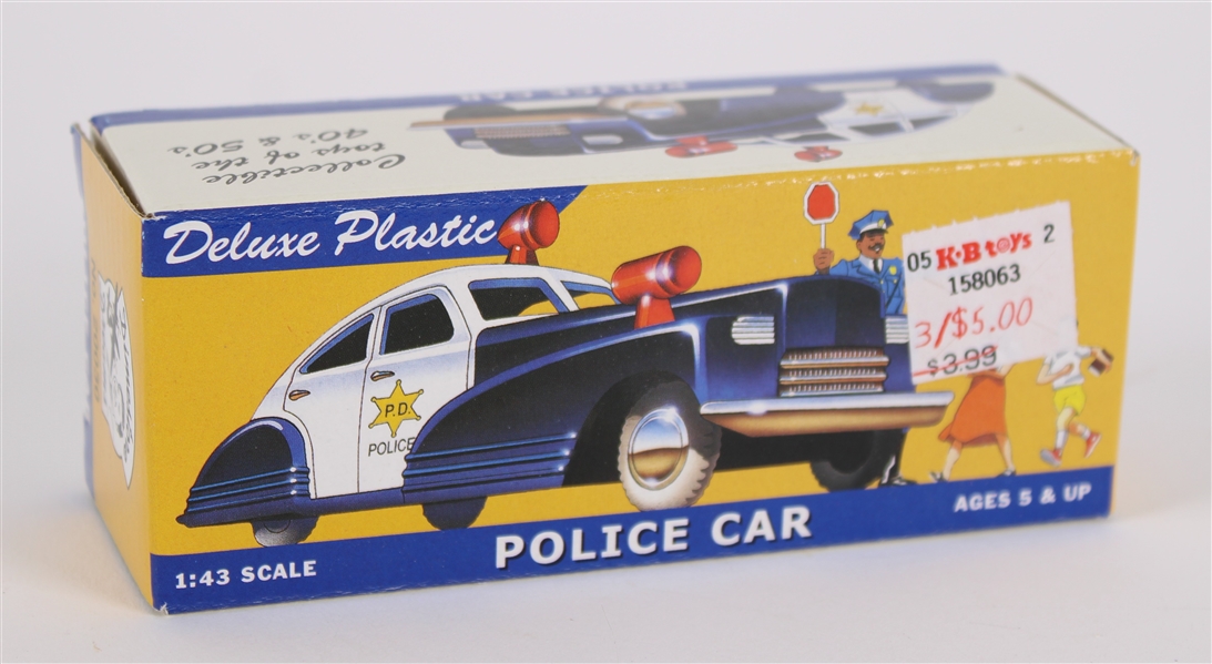 2000 Binary Arts Plastic Police Car in Original Packaging