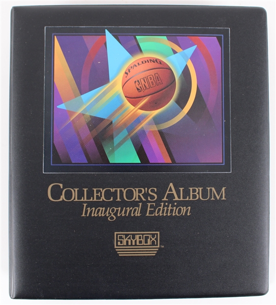 1990-91 Skybox Basketball Trading Cards - Complete Set of 423 Cards w/ Inaugural Edition Collectors Album