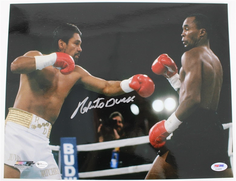 2010s Roberto Duran World Champion Boxer Signed 11" x 14" Photo *PSA/DNA*