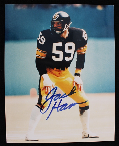 1971-1982 Jack Ham Pittsburgh Steelers Signed 8x10 Photo (JSA)