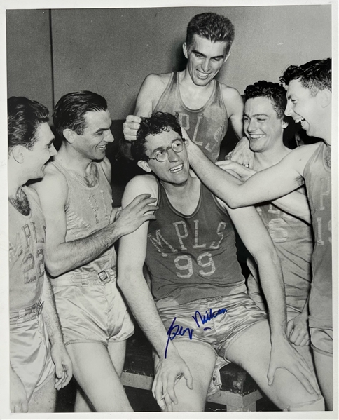 1990s George Mikan Minneapolis Lakers Signed 16" x 20" Photo (JSA)