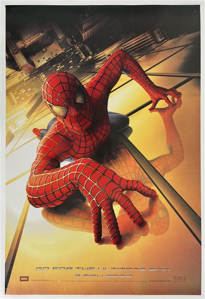 2002 Spider-Man 27x40 Double Sided Poster