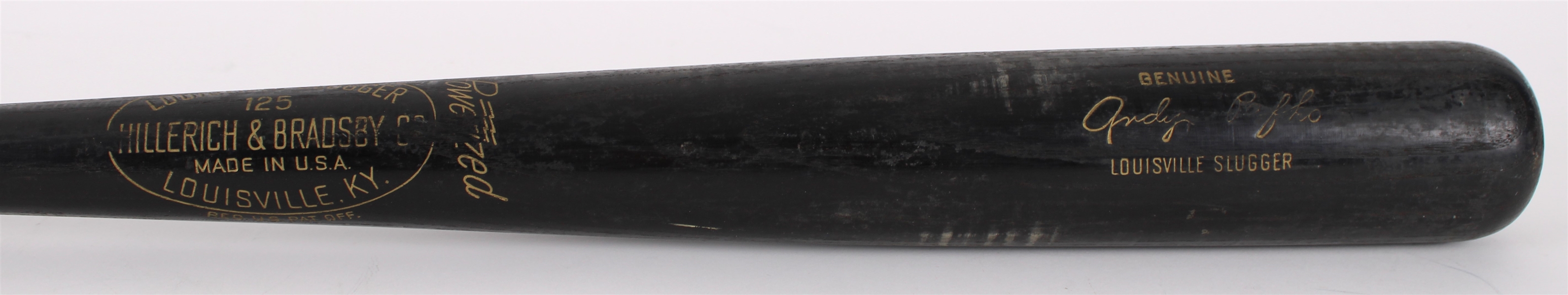 1961-62 Andy Pafko Milwaukee Braves H&B Louisville Slugger Lathe Bat (MEARS LOA)