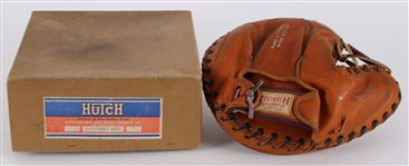 1936-40 Larry Steinbeck Minor Leagues Hutch Professional Model Catchers Mitt w/ Original Box