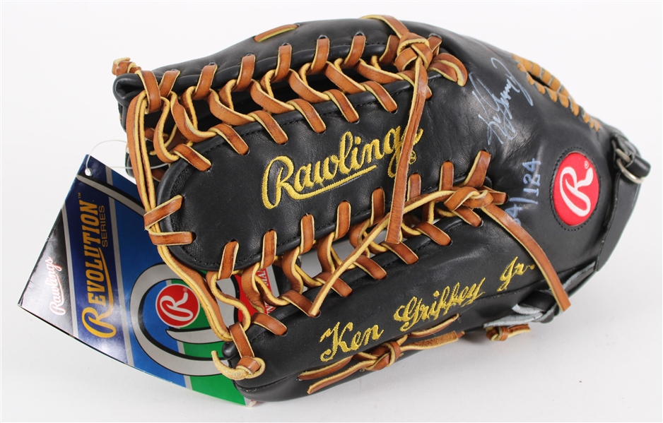 1991 Ken Griffey Jr. Seattle Mariners Signed Personal Model Rawlings Revolution Fielders Mitt (Upper Deck) 64/124