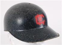 1960 Norm Siebern Kansas City Athletics Game Worn Batting Helmet from Personal Collection of Hank Aaron (MEARS LOA/Susan Bailey Letter) One Year Only Style