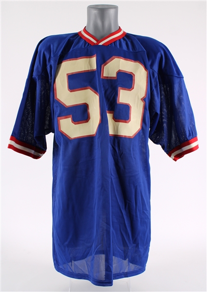 1980s Harry Carson New York Giants Dual Signed Jersey (JSA)